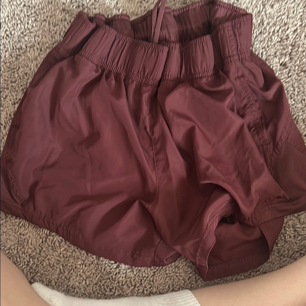 Women's Burgundy Shorts